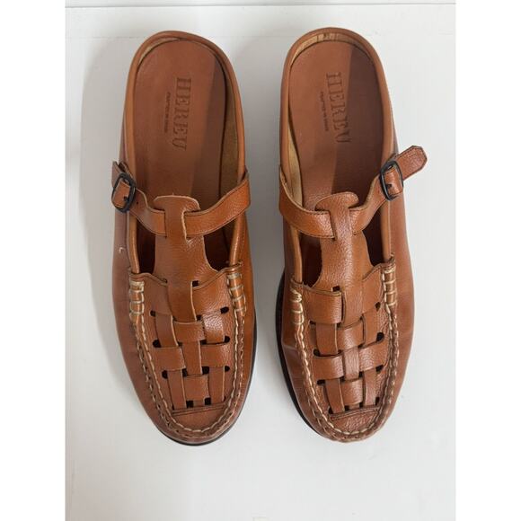 Hereu Woven Leather Fisherman Sandals – Brown – EU 45